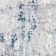 Addilyn Machine Woven Abstract Dark Blue/Beige Area Rug