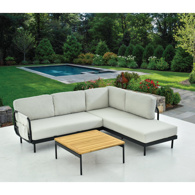 Canapé modulaire en aluminium Darleen, Beige