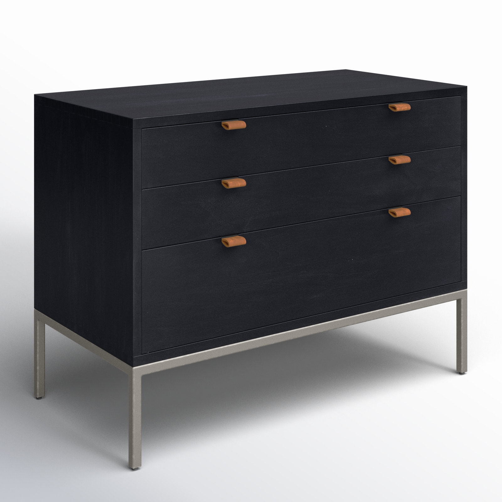 Loki 36 " Dresser, Black Wash Poplar