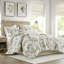 Édredon floral 6 pièces en coton avec taies décoratives et jupe de lit 6 pièces 100% coton doux au toucher-120954165