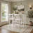Farmhouse Rectangular Wood Bar Height Dining Set with 2 Chairs for Compact Spaces