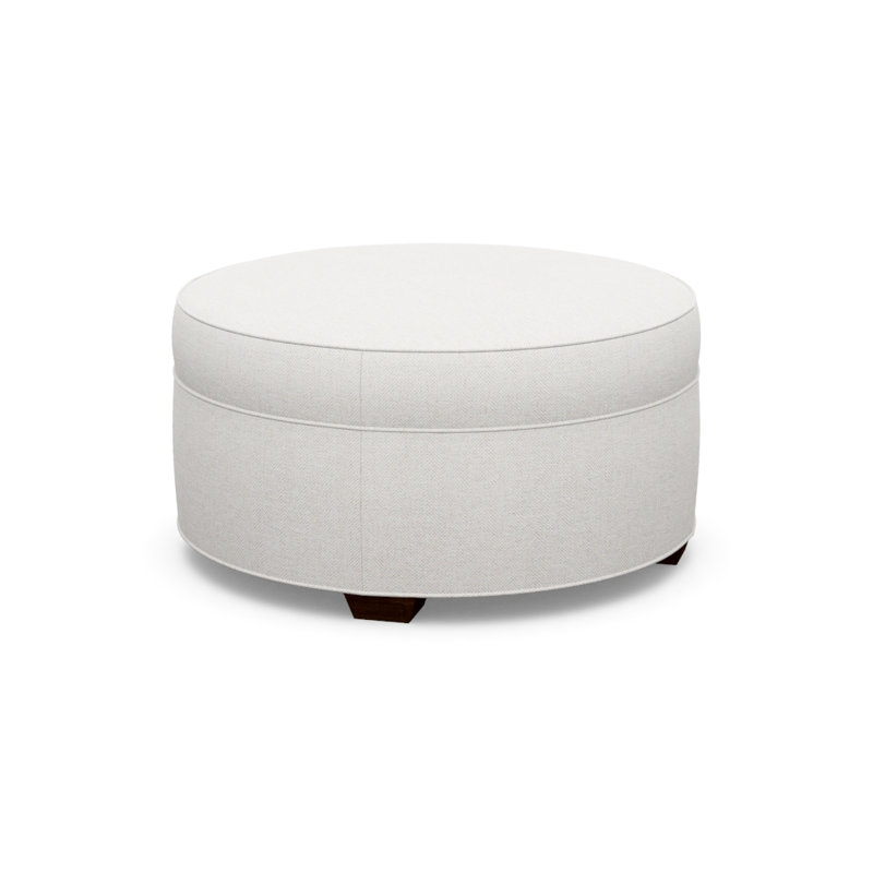 Round Ottoman, Walnut, 3906-73