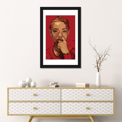 « freckles fille », impression sur toile