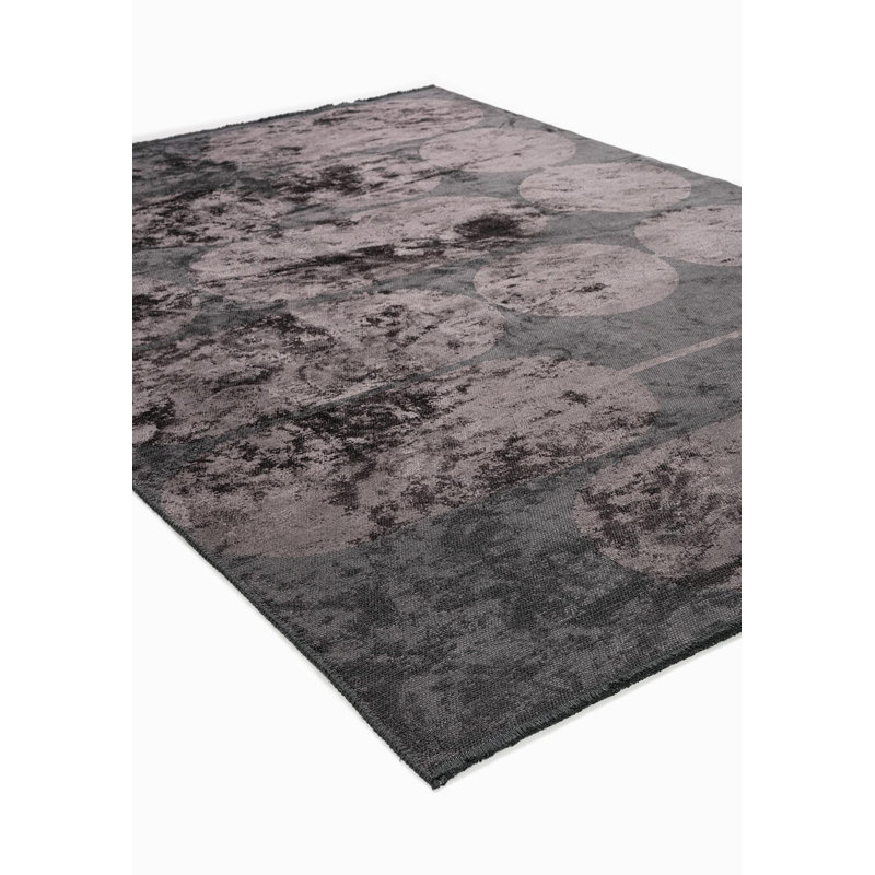 Modern Abstract Polka Dots Rug, Rectangle 6'7" x 8'3"