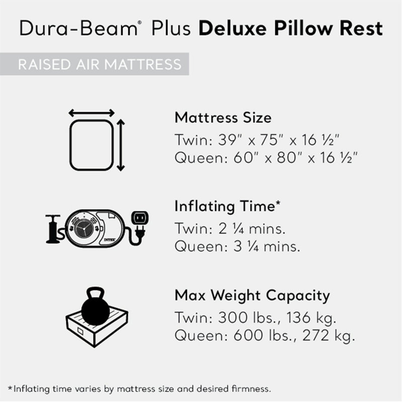 Dura Beam 16.5'' Air Mattress