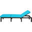 Chaise longue rembourrée réglable en rotin Dizzie-1728108772