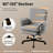 Criss Cross Chair With Armrests & Wheels For Cross-Legged Sitting-530997886