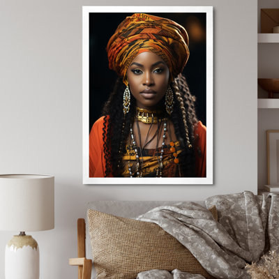 Kupra afro-américain noir sur toile
