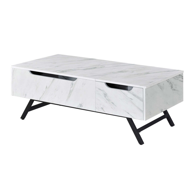 White Coffee Table with Lift Top
