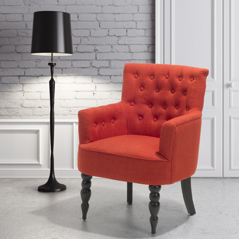 Jolie Upholstered Armchair, Red