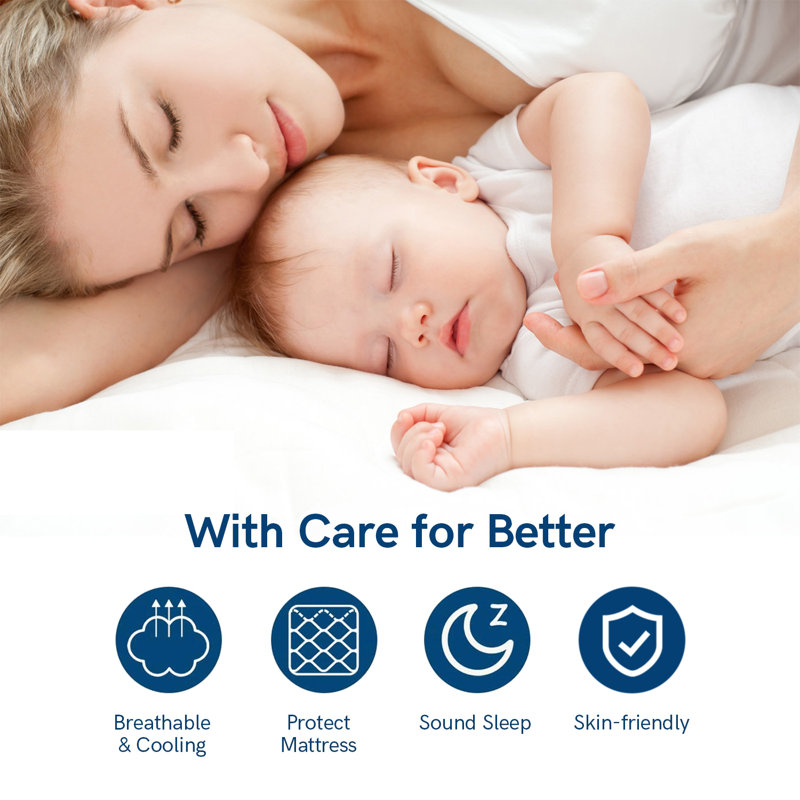 Twin XL White Down Alternative Mattress Topper with Elastic Deep Pocket