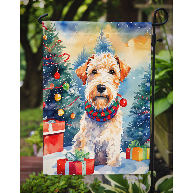 Double Sided Polyester Christmas, 15.5" H x 11.25" W
