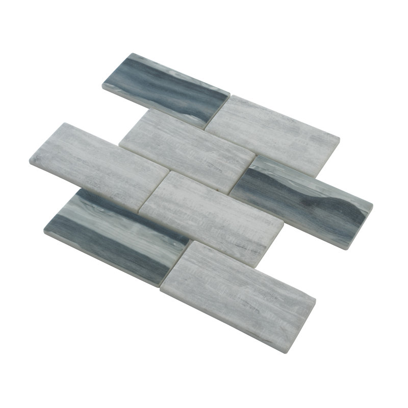Aloha 2.75 in. x 5.7 in. Matte Tile, Gray Wood