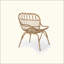 Chaises de patio en osier Boho