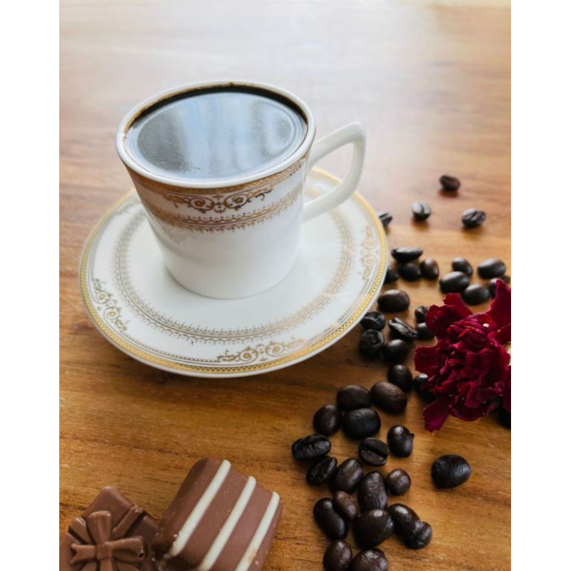 Ensemble de 6 tasses à espresso et soucoupes