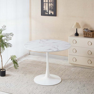 Table de salle à manger et table basse Mid-Century ronde pour 4 à 6 personnes