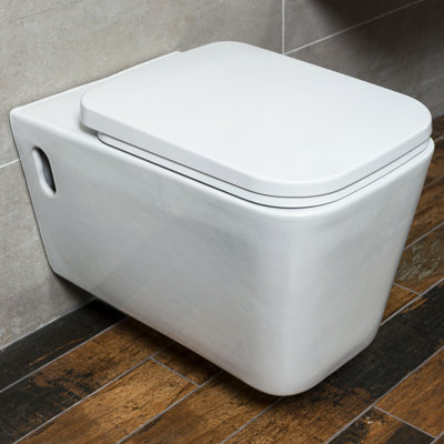White Stone Stibbington Elongated Floor Mounted Toilet (Seat Included)
