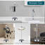  Porte-serviettes autoportant stable en acier inoxydable, porte-serviettes de bain debout pour comptoir de cuisine de salle de bain, porte-serviette rustique avec boule de cristal H 15,7 po (chrome poli, paquet de 2)-130557663
