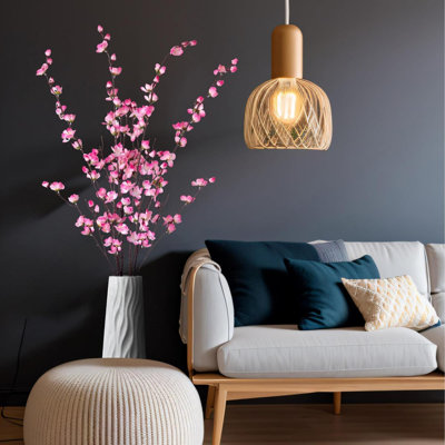 Artificial Faux Plants Flowers Indoor Spring Summer Decor, 4 Bundles Fake Silk Plum Blossom,Faux Silk Cherry Blossom Branches For Wedding Party Hotel Home Decor, Vase Not Included