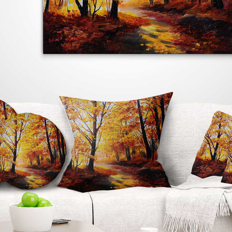 Coussin Landscape Forest, 18 po x 18 po, Carré