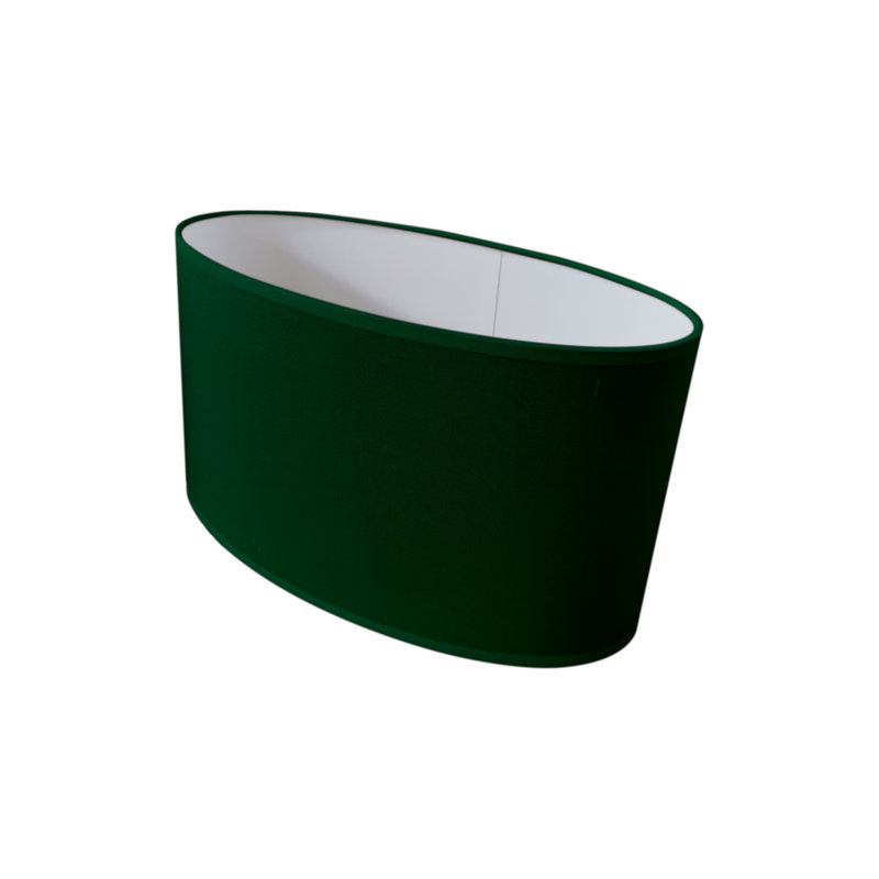 Muskegon 1 - Light White Unique/Statement Pendant, 28cm H x 45cm W x 22cm D, Dark Green