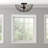 7.125"H Brigitte Black Painted Metal Bowl Shade Ceiling Light - 17 Stories