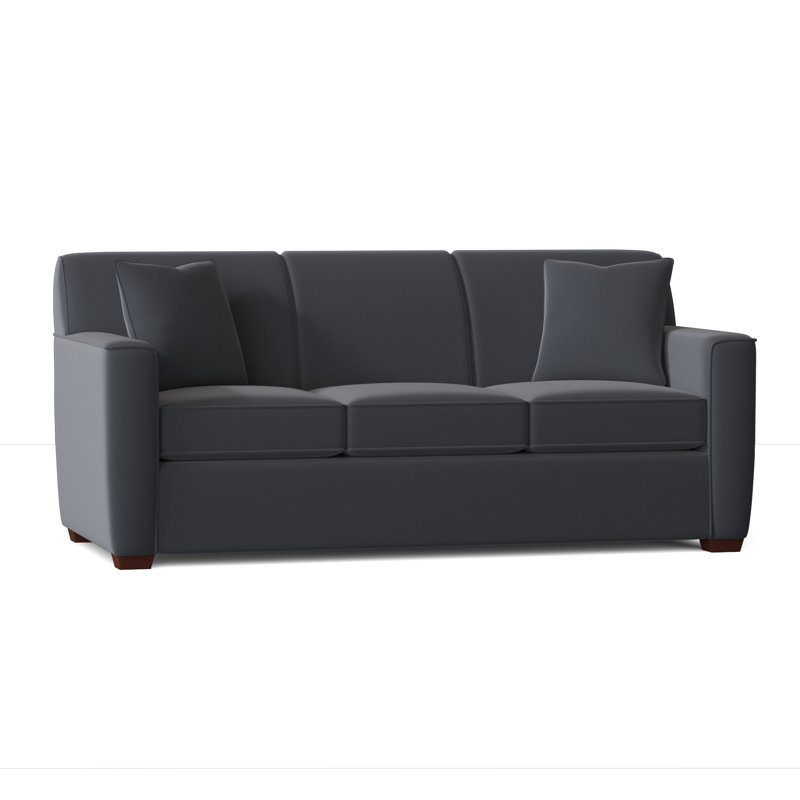 Canapé à accoudoirs carrés avec coussins réversibles 82 po Keaton, Nompton beige Crypton®, Oui