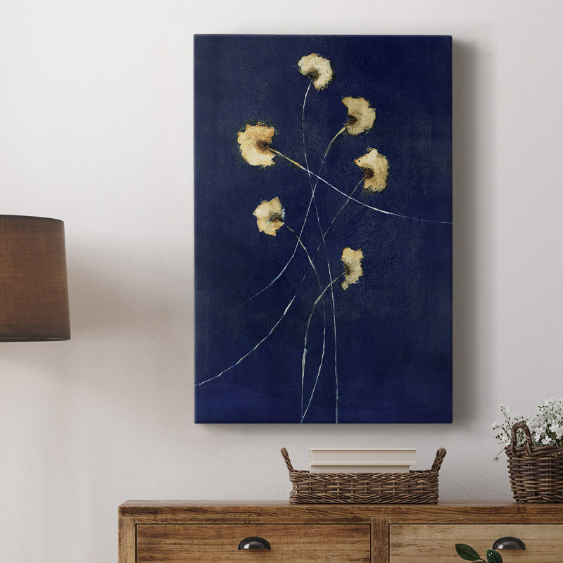 Indigo 1 - Cavas enveloppés de galerie, H 27 po x l 18 po