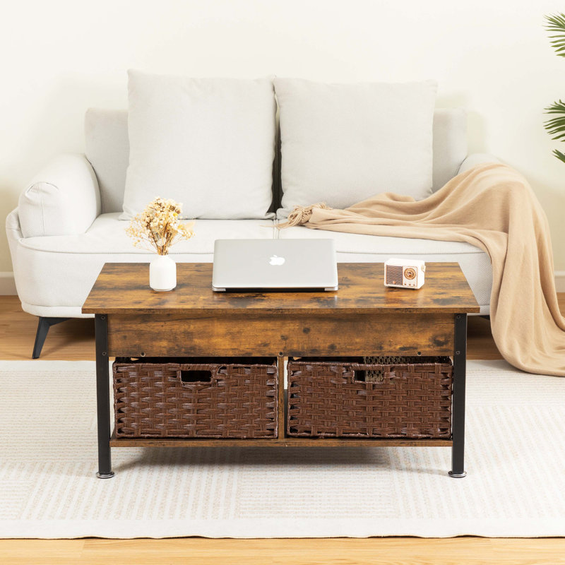 Seira Single Coffee Table, Light Brown