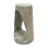 Outdoor Side Table,Hollow Design End Table,Patio Garden Stool Table,Decorative Accent Table For Patio Balcony Beach Pool Side,Lightweight Concrete,Wood Like Texture-2021807205