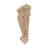 7-1/8 in x 2-3/4 in x 1-3/8 in Unfinished Hand Carved Solid Acanthus Leaf Wood Corbel-51893260