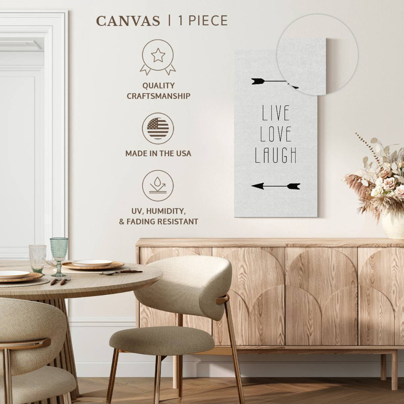 Signe «Live Love Laugh», H 24 po x l 12 po
