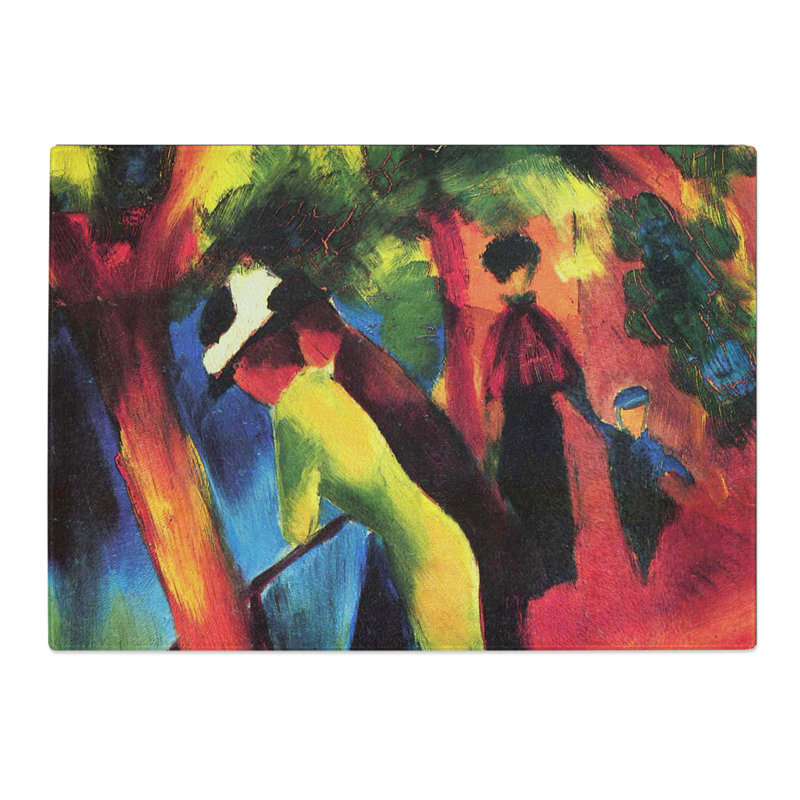 Sunny Way by August Macke Chopping Board, 20cm W x 28.5cm L