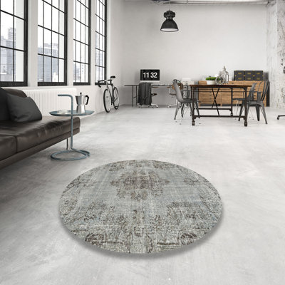 Tapis traditionnel gris / gris fumée Plewak