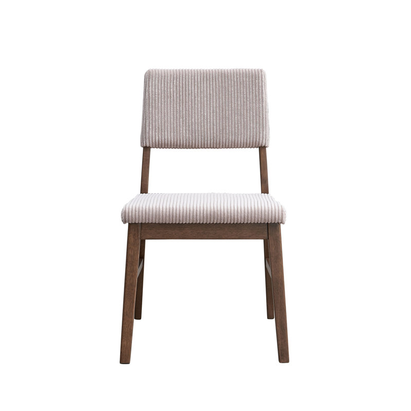 Chaise d'appoint en velours côtelé et noyer Seda, Mauve