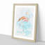 Flamingo Bird Watercolour - Picture Frame Graphic Art-56923411-56923405