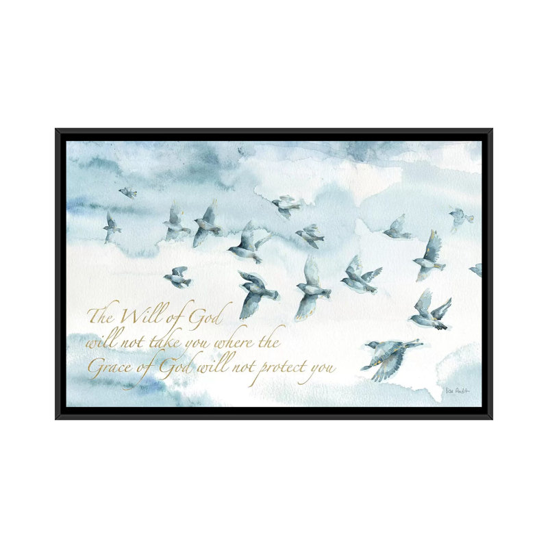 «Indigold XIII with Script», impression sur toile, H 18 po x l 26 po x P 1,5 po, Pas de tapis, Toile avec cadre noir