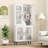 Kitchen Pantry Cabinet with Translucent Fluted Doors & Adjustable Shelf-849727832