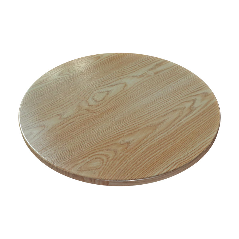 Manufactured Wood Free Form Rounded Edge Table Top, Natural, 30" W x 30" L