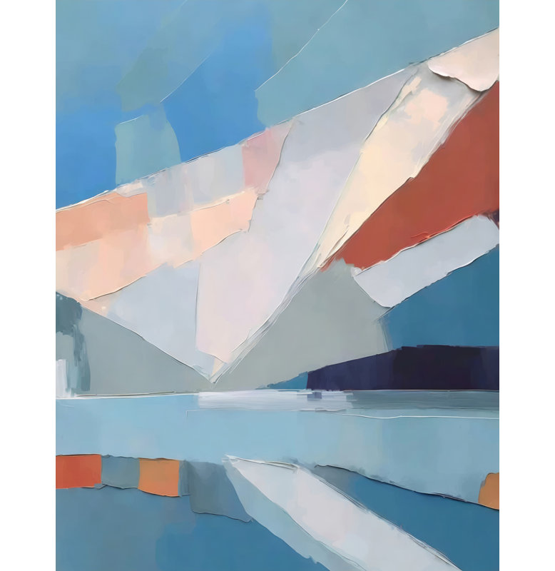 "Paysage 78" sur toile, H 24 po x l 20 po
