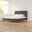 Lit plateforme tapissier capitonné en bois massif Herger-906804045-906804047