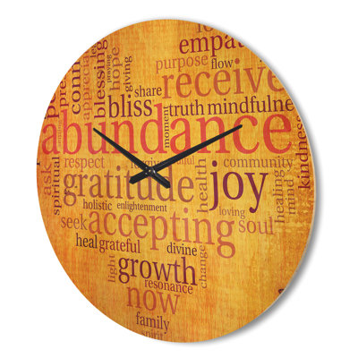 Horloge murale Abondance