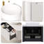 Meuble-lavabo mural flottant de 30 po avec lavabo en céramique et rangement rayé - Élégance moderne pré-assemblée pour les espaces compacts-610258104-610258106