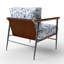 Chaise rembourrée Coastal - Fauteuil Blue Meadow-272018561