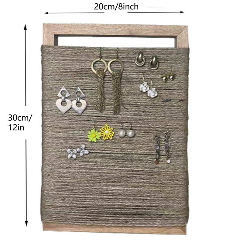 Organisateur de boucles d'oreilles avec support pour boucles d'oreilles Boho