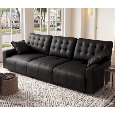 Oversized Sectional Couches for Living Room,Adjustable Backrest,31.5" Seat Depth,Semi-Reclining Cloud Couch Sleeper