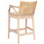 Tabouret de comptoir rembourré Caedon Gianni-1806744779