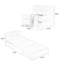 Canapé modulaire brun en similicuir avec rangement-1735581255
