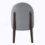 Ensemble de 2 chaises de salle à manger en tissu gris et finition espresso-915165291