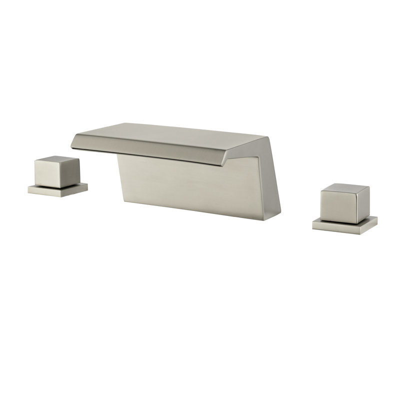 Widespread 2-handle Bathroom Faucet, Brushed Nickel